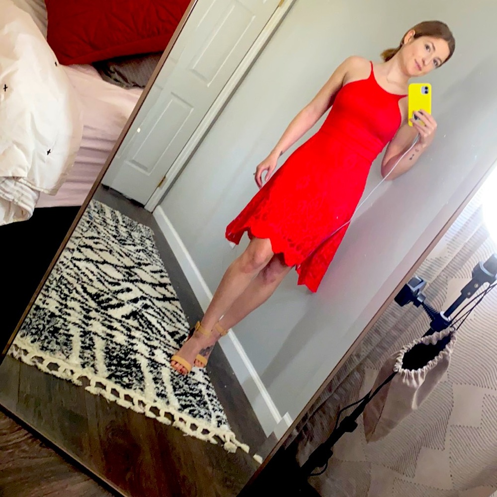 Red dress